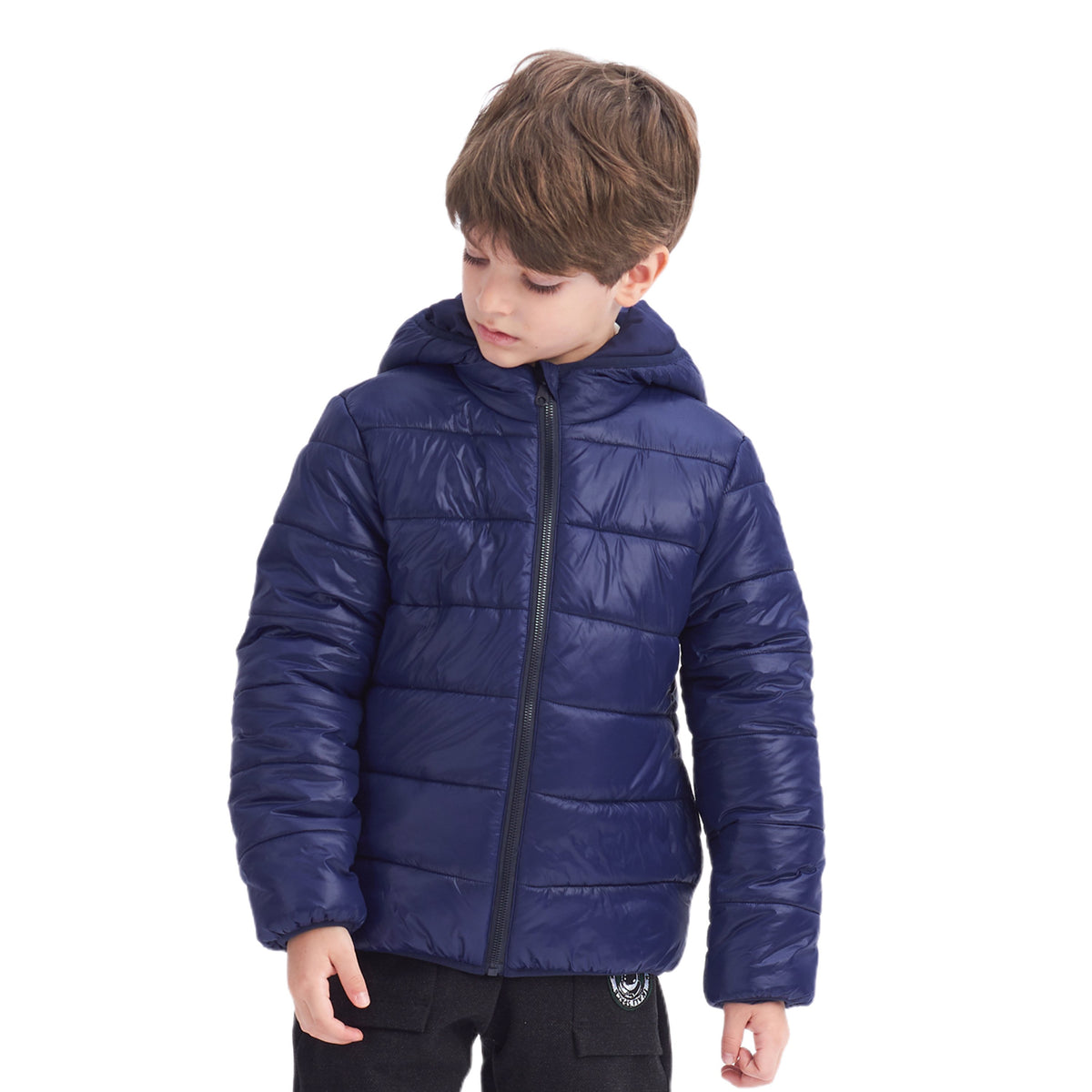 Boys navy cheap winter coat