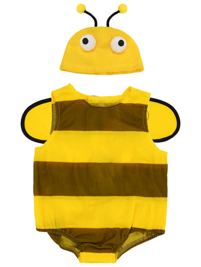 Baby Toddlers Bee Onesie Hat Wings Set Halloween Costume