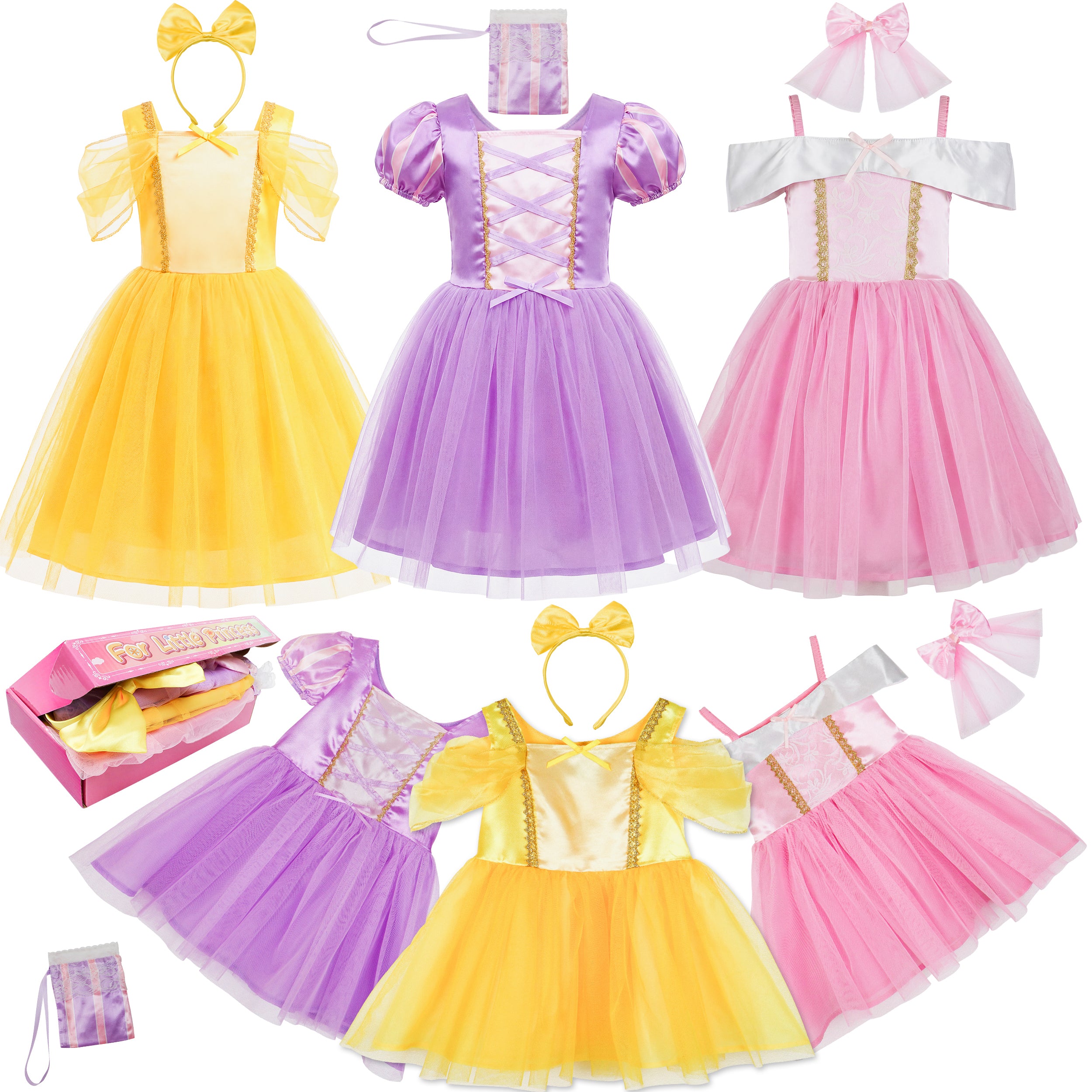 princess dress up trunk Toddler Girls Princess Dress Up Trunk – IKALI COSTUME