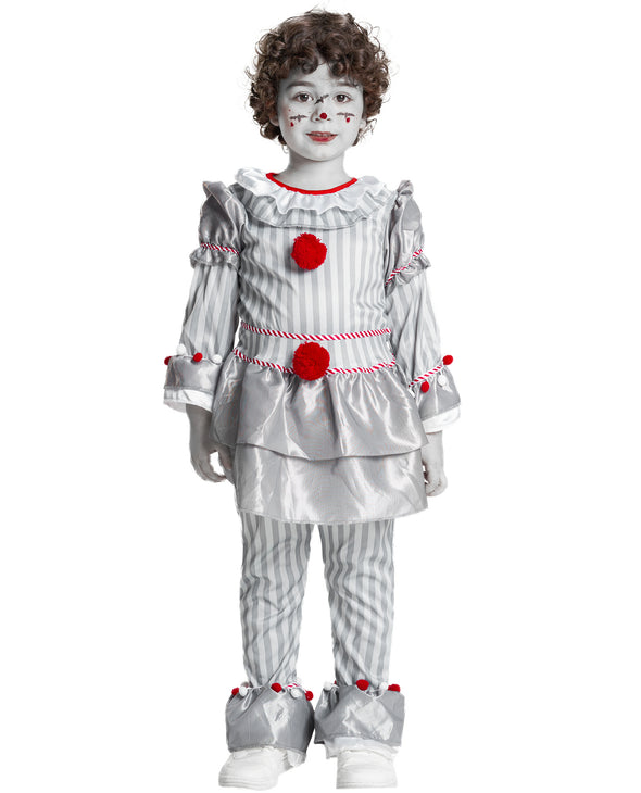 Halloween Cosplay IT 2 Chapter Clown Outfit Deluxe Movie Costume Silver