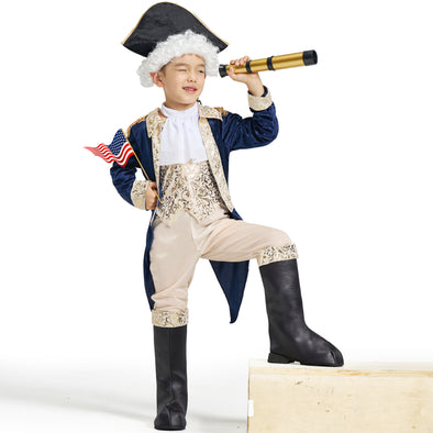 Kids George Washington Costume Set