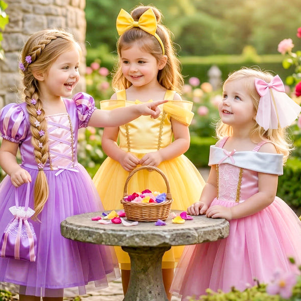Toddler Girls Princess Dress Up Trunk IKALI COSTUME Toddler Girls Princess Dress Up Trunk IKALI COSTUME