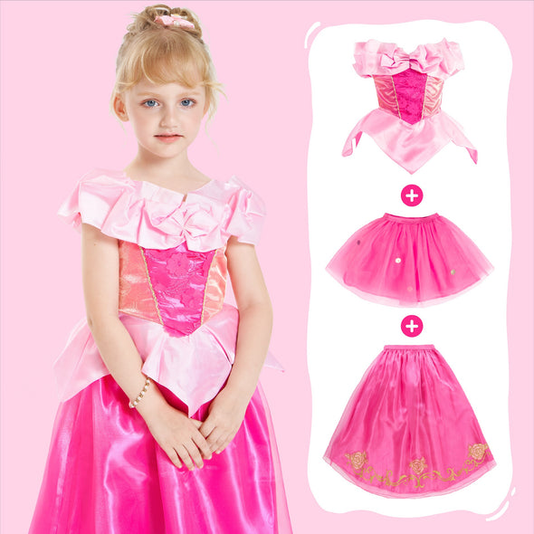 Classic Princess Costume Deluxe Long Dress Set Birthday Holiday Gift