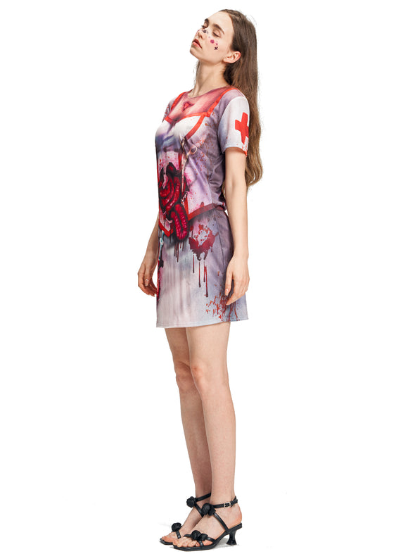 Women Zombie Nurses Dress Halloween Costume