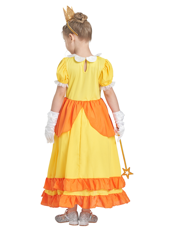 Girls Daisy Dress Accessories Set Halloween Costume Yellow
