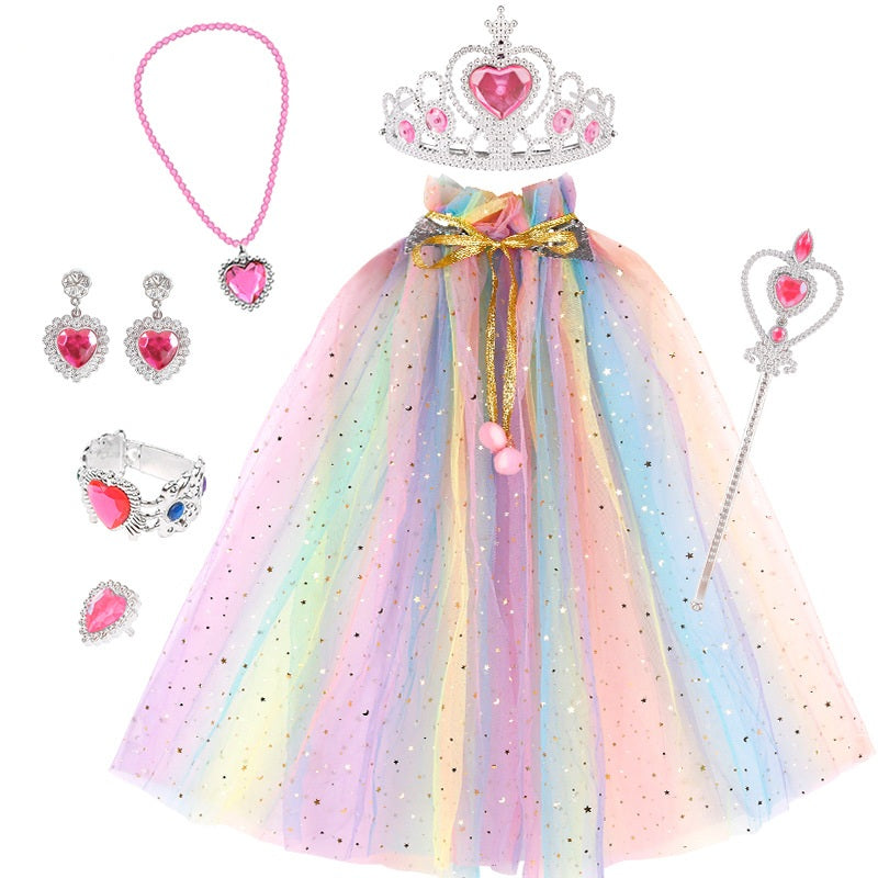 trunk of princess dresses Disney Princess 27-Piece Dress Up Trunk Set with Accessories, Kids Size, Gift Box
