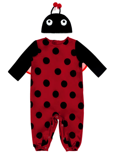 Baby Toddlers Ladybug Onesie Hat Wings Set Halloween Costume