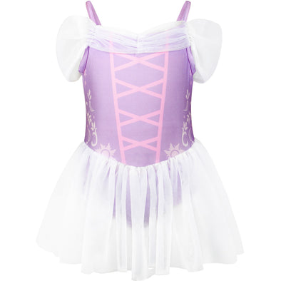 Toddler Girls Princess Swimsuit Rapunzel One-piece