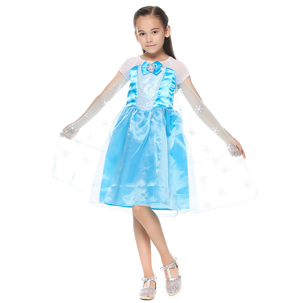 Girls Princess Dress Elsa Costume