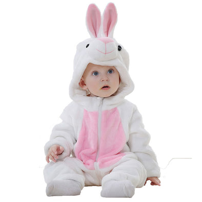 Baby Toddlers Animal Jumpsuit White Bunny Onesie