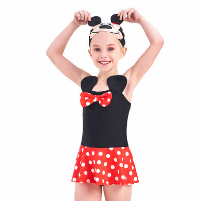 Girls One-piece Swimsuit Minnie Cosplay Beach Bathing Suit for Vacation