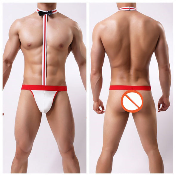 Valentine's Day Men Sexy Lingerie Thong Underwear Bodysuit