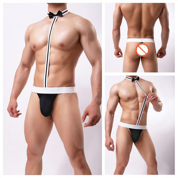 Valentine's Day Men Sexy Lingerie Thong Underwear Bodysuit