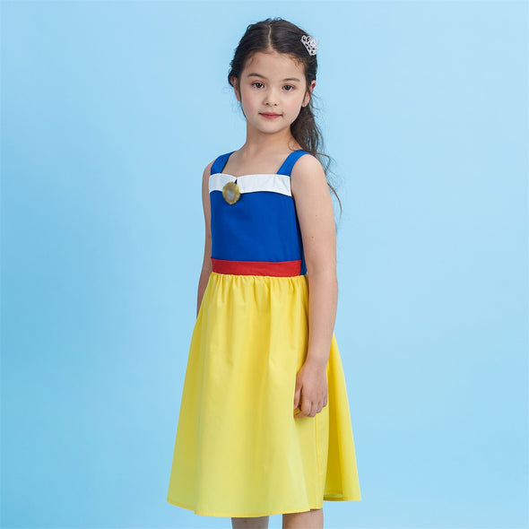 Girls Princess Dress Snow White Costume