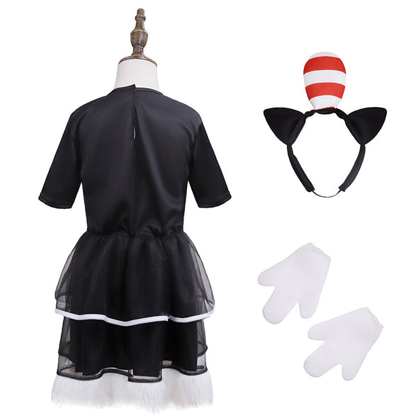 Girls The Cat in the Hat Costume Suits
