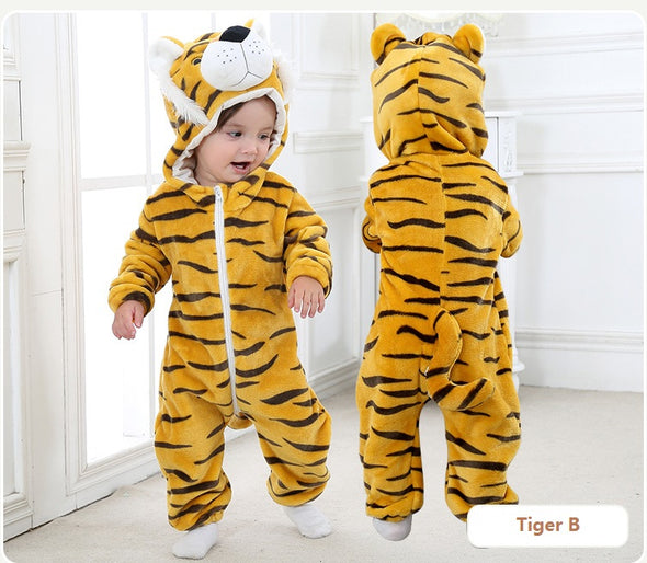 Baby Toddlers Animal Jumpsuit Tiger B Onesie