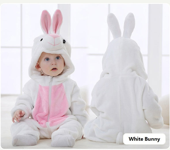 Baby Toddlers Animal Jumpsuit White Bunny Onesie