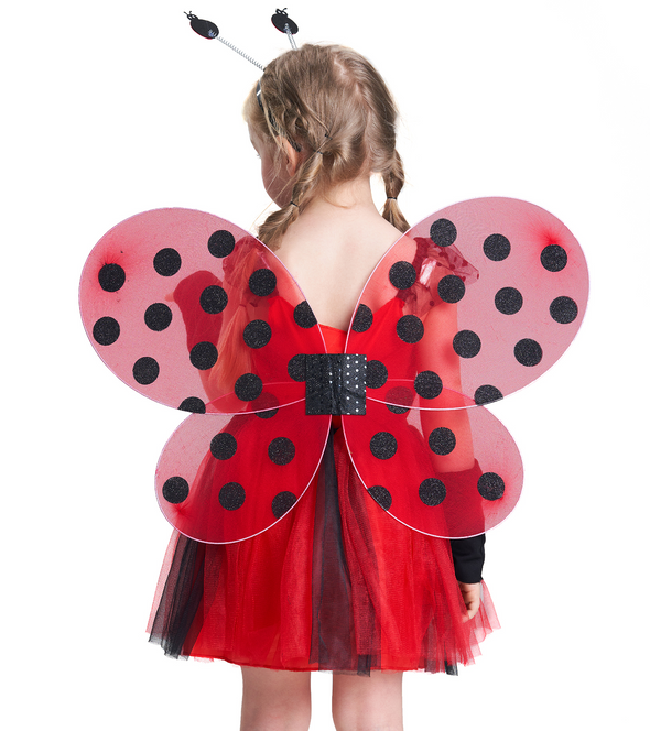 Girls Ladybug Costume Set