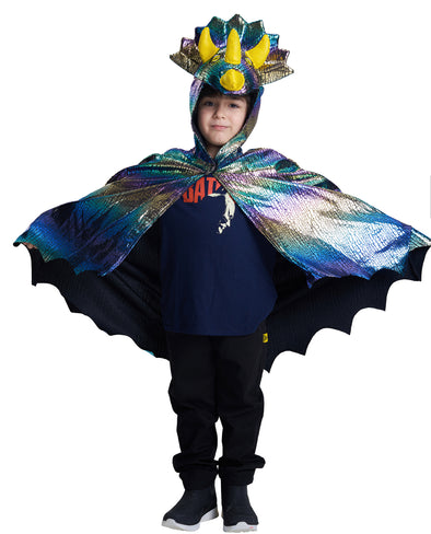 Kids Dinosaur Costume Hooded Cape