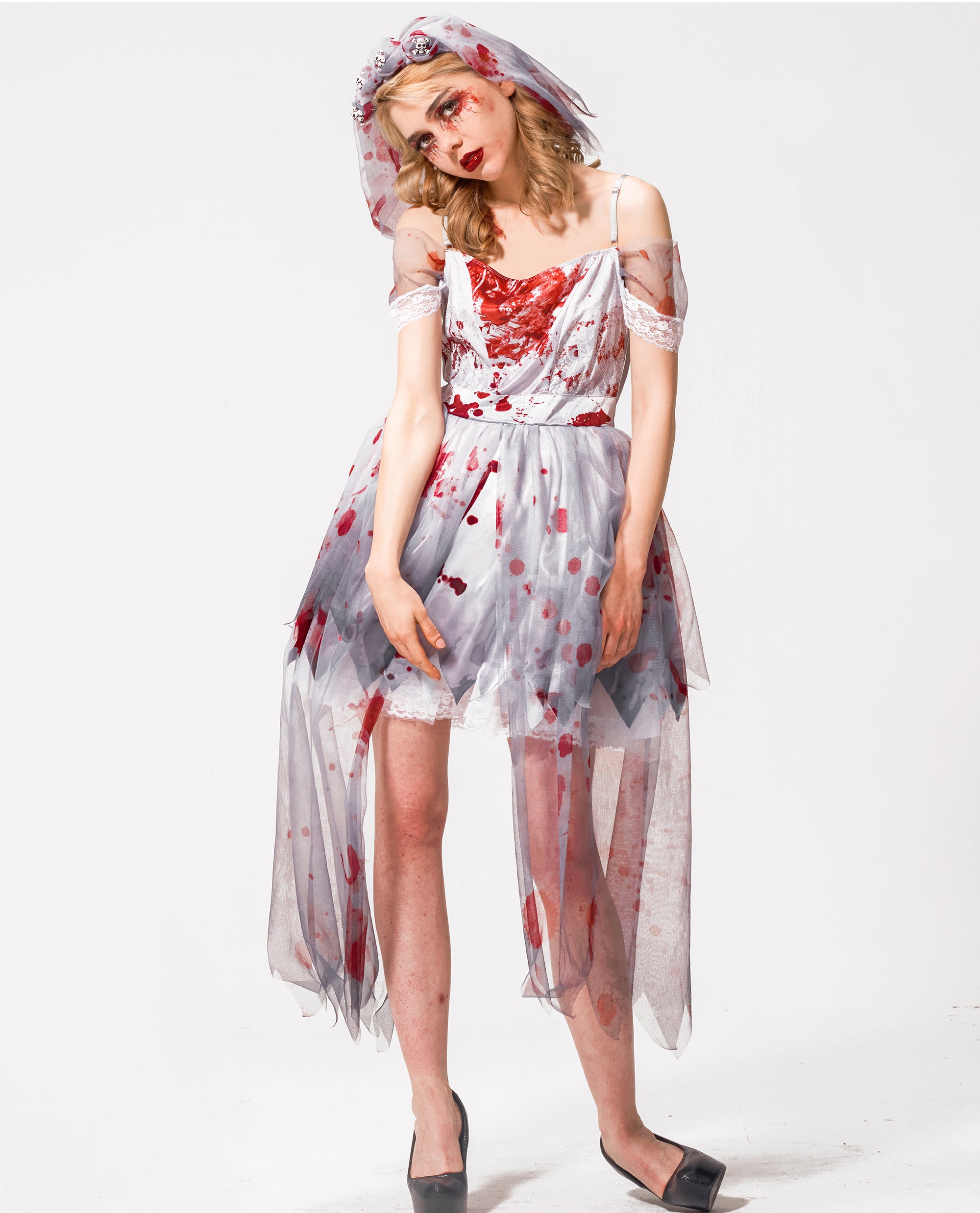 Little Miss Zombie Bride Costume