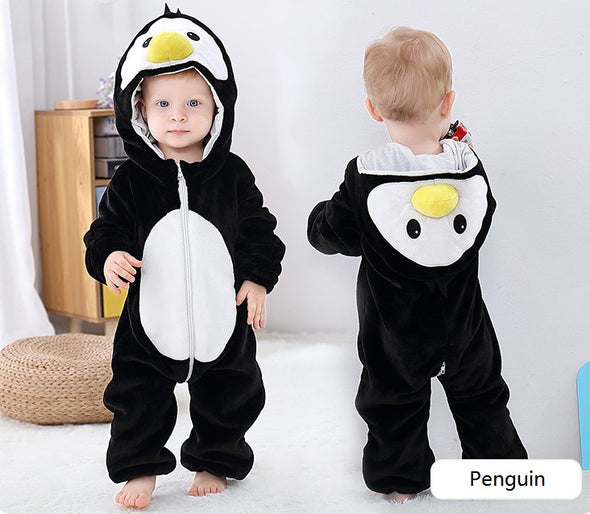 Baby Toddlers Animal Jumpsuit Penguin Onesie