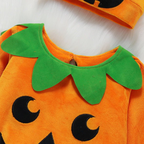 Halloween Pumpkin Jumpsuit for Baby Toddler Happy Holiday Unisex 0-24 months