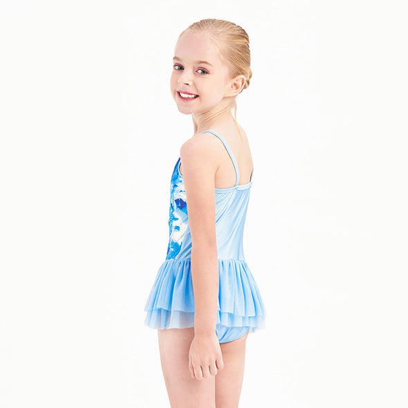 Girls One-piece Swimsuit Elsa Cosplay Beach Bathing Suit for Vacation