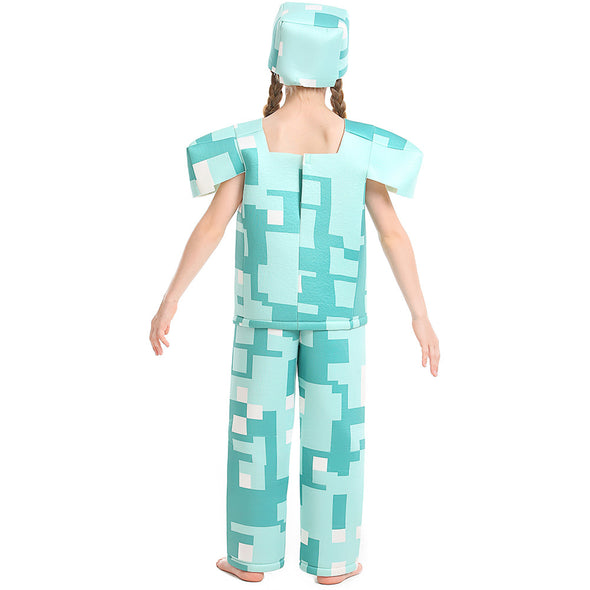 Girls Boys Minecraft Costume Unisex Suit