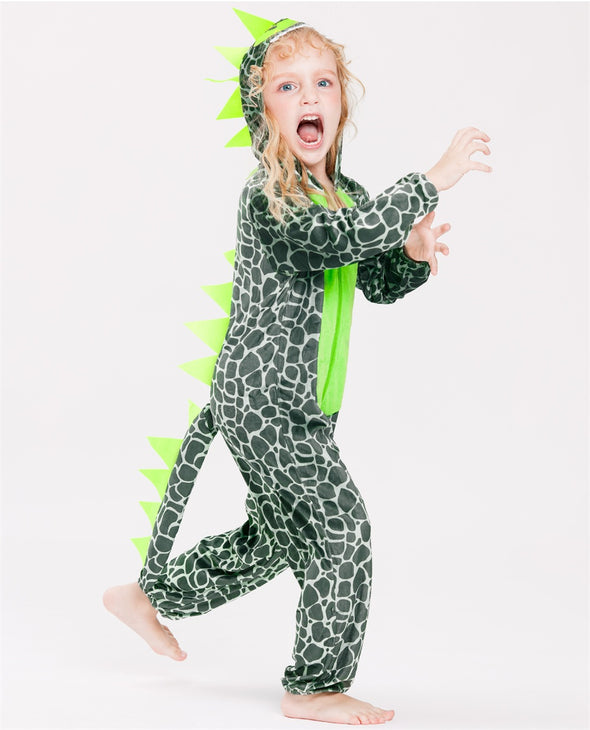 Kids Dinosaur Costume, Toddler Halloween Animal Onesie Romper Boy Girl Outfit