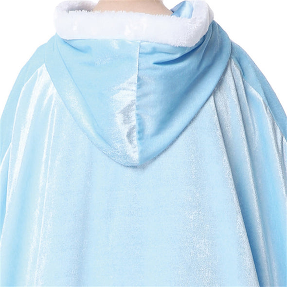 Cinderella Cloak Cape Cloak Soft Velvet Fur Hooded