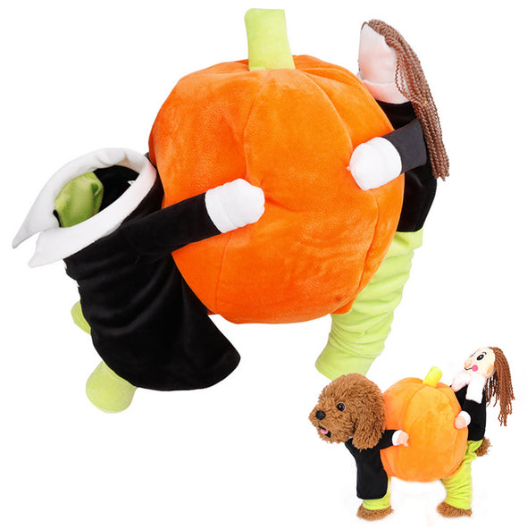 Dog Costume Halloween for Small Dogs and Adult Cats, Pet Pumpkin