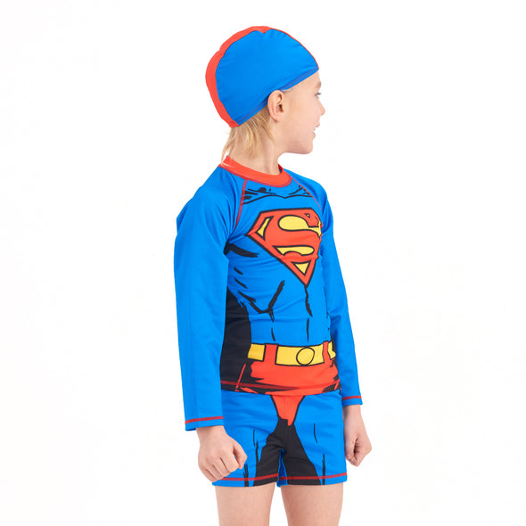 Boys Two Piece Swimsuit Super Boy Costume Beach Bathing Suit for Vacation