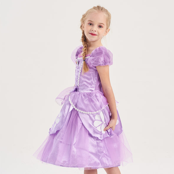 Girls Princess Dress Sophia Costume, Birthday Party Outfit