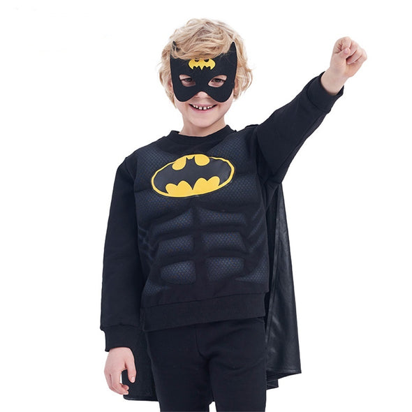 Boys Sweatshirt 3D Bat-man Printed 3-12Years