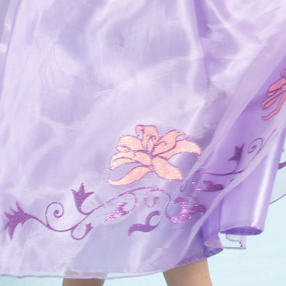 Classic Princess Rapunsel Dress Long Hair Costume Deluxe Long Dress Set Birthday Holiday Gift