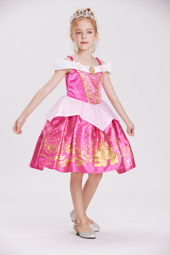 Girls Princess Dress Aurora Costume