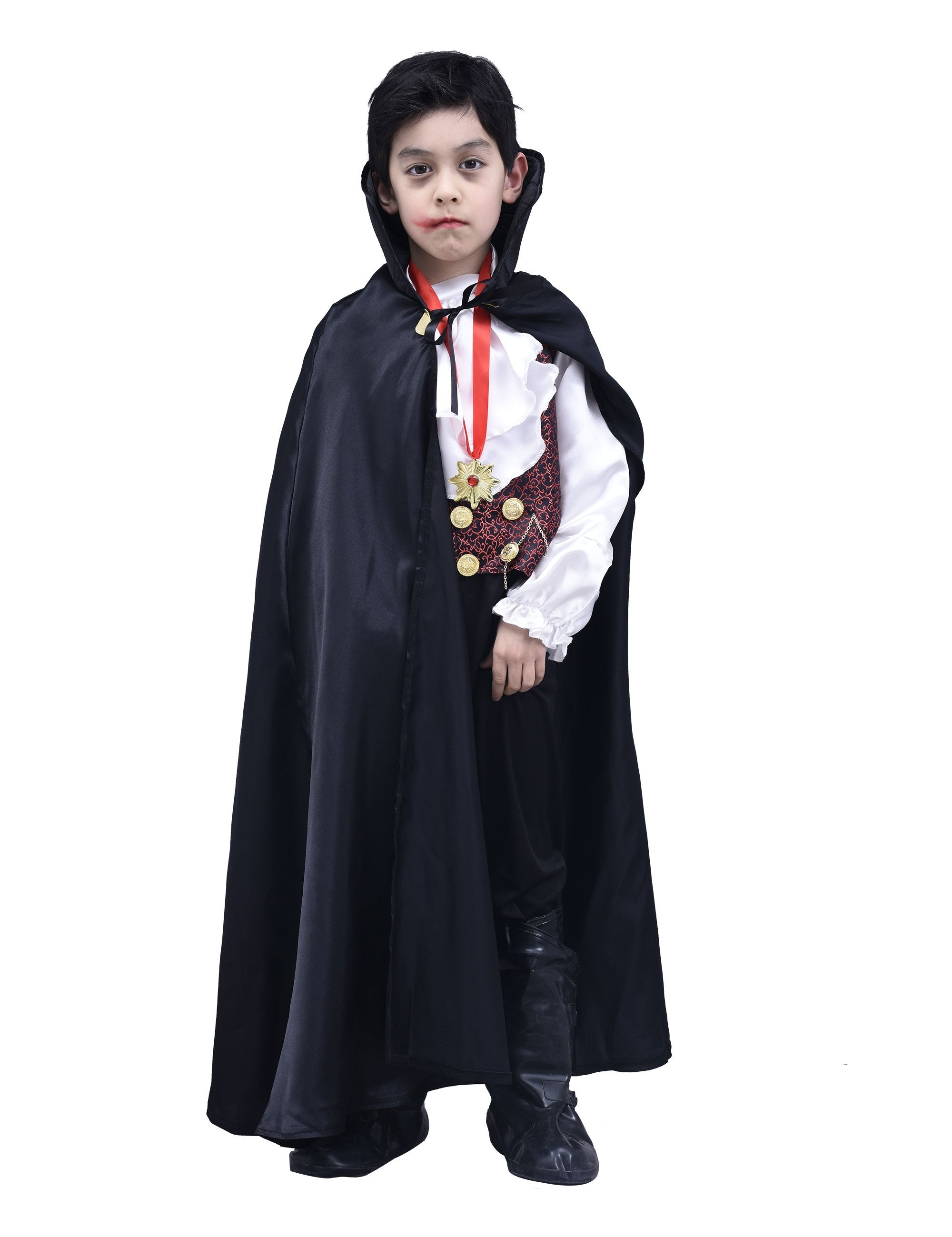 Girls Vampire Costume, Princess Masquerade Party for Halloween Party