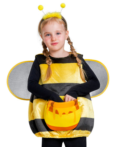Girls Bee Costume Vest Set