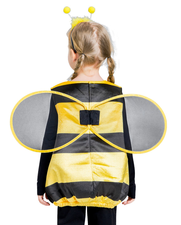Girls Bee Costume Vest Set
