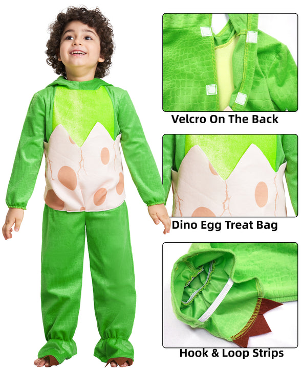 Baby Toddlers Eggshell Dinosaur Jumpsuit