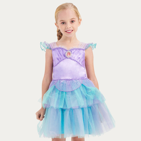 Mermaid Princess Dress for Littler Girls Birthday Holiday Gift