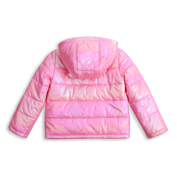 IKALI Girls Winter Puffer Jacket Lightweight Outwear Girls Pink (3-12Y)
