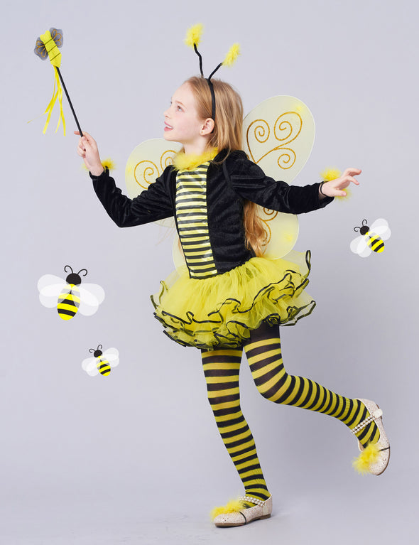 Bumble Bee Costume, Princess Fancy Dress Up(Tutu, Wings, Antenna)
