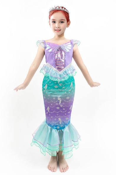 Girls Princess Dresses Mermaid Costume