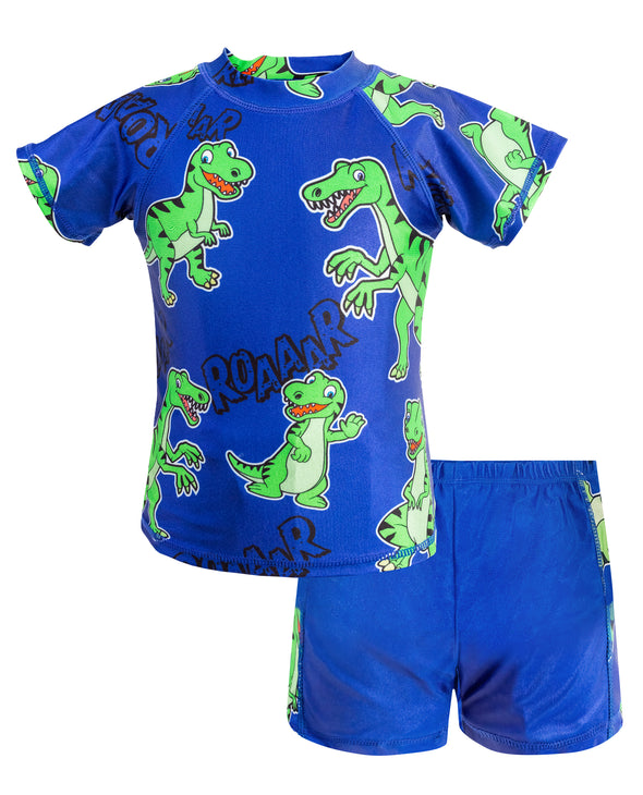 Boys Two-Piece Dinosaur Swimwear